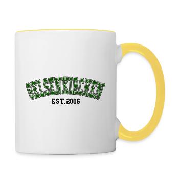 Fondation de Gelsenkirchen en 2006 - Mug contrasté - blanc/jaune - Droite