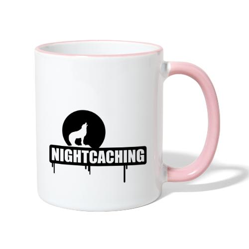 nightcaching / 1 color - Tasse zweifarbig