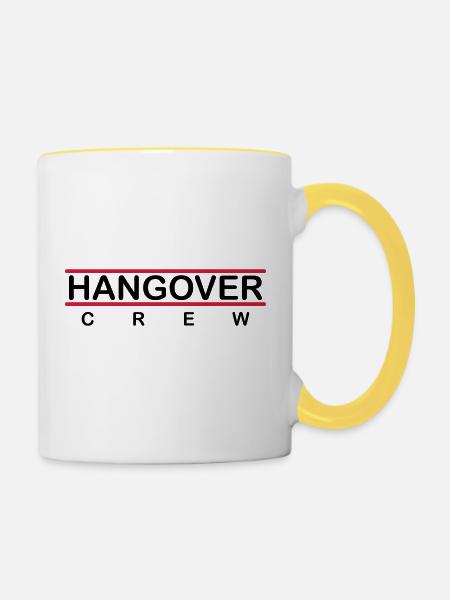 hangover 101 2c - Tasse zweifarbig - Weiß/Gelb