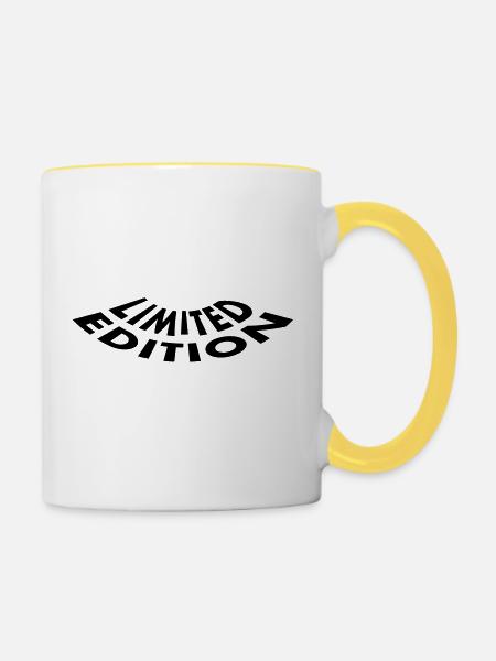 limited_edition - Tasse zweifarbig - Weiß/Gelb