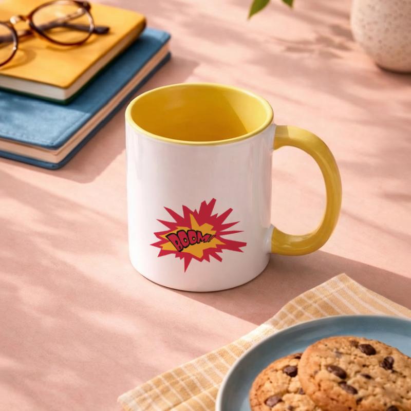 flèche texte feu flamme chaud tnt dynamite exploser Mug contrasté