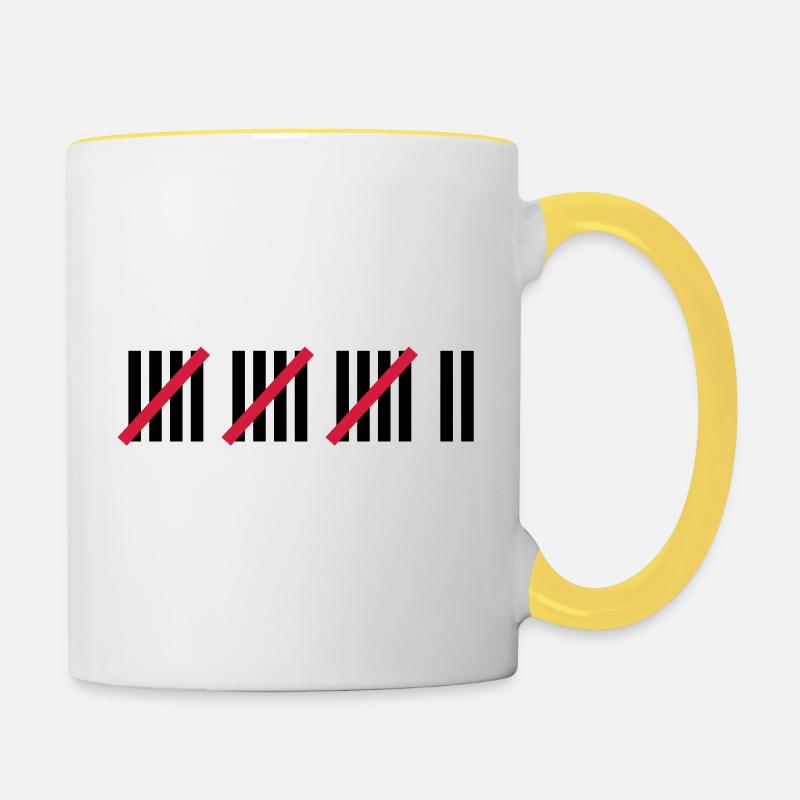 17th Birthday - Contrasting Mug - white/yellow