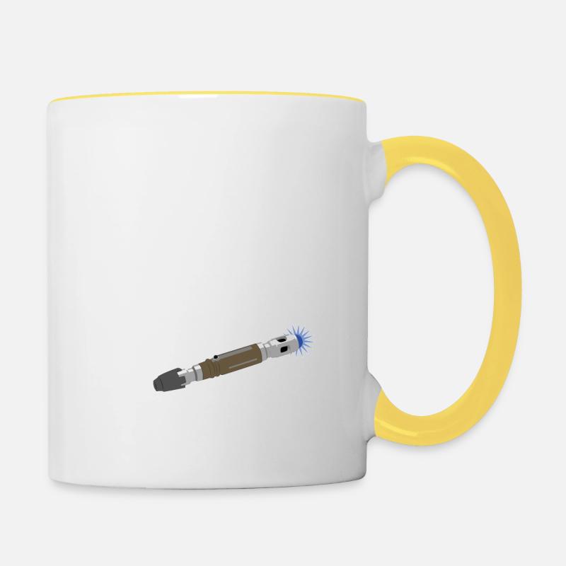 Allonsy - Mug contrasté - blanc/jaune