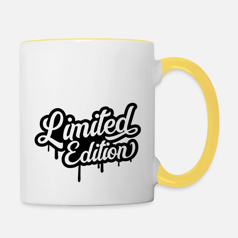 Limited Edition - Mug contrasté - blanc/jaune
