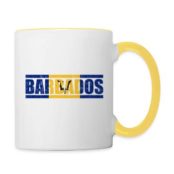 Barbados - Contrasting Mug - white/yellow - Right