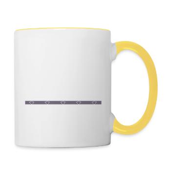 union carpenter carpentry the carpenters badge - Tasse zweifarbig - Weiß/Gelb - Rechts