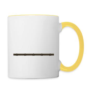 Tree Feller Lumberman Union Carpenter Tshirts - Contrasting Mug - white/yellow - Right