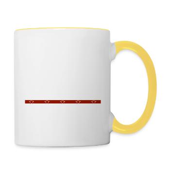 union carpenter john carpenter tshirts - Tasse zweifarbig - Weiß/Gelb - Rechts
