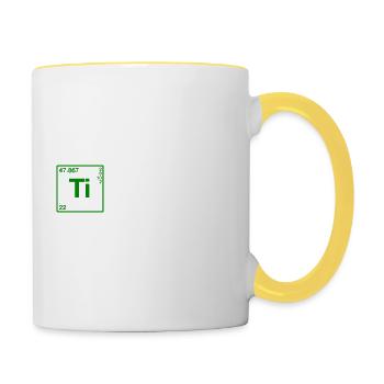 Tierärztin white - Tasse zweifarbig - Weiß/Gelb - Rechts