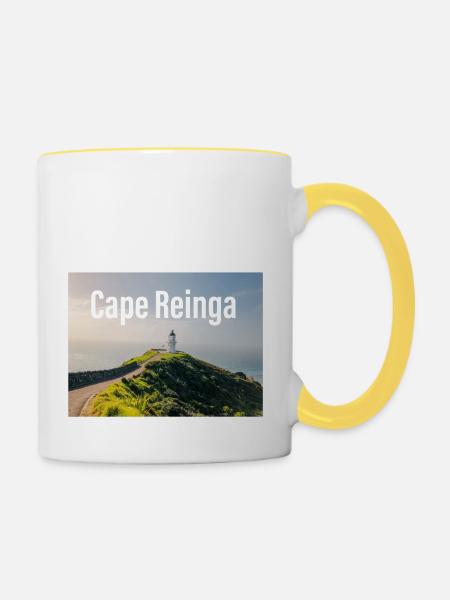 Neuseeland - Tasse zweifarbig - Weiß/Gelb