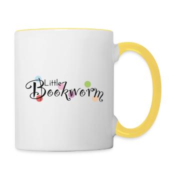 Petit rat de bibliothèque - Mug contrasté - blanc/jaune - Droite