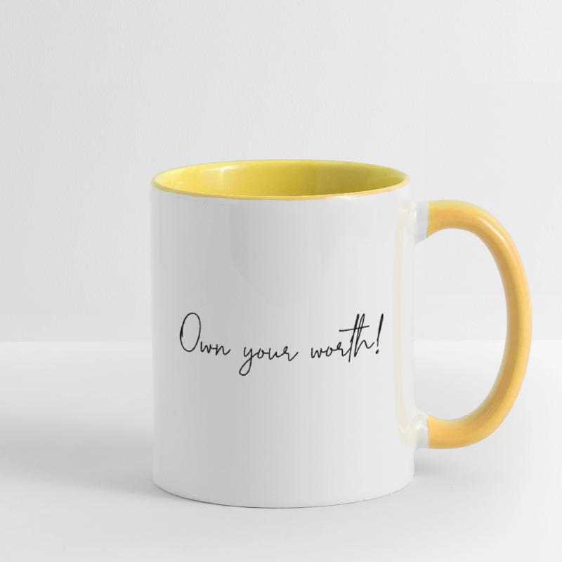 Recognize your worth Contrasting Mug