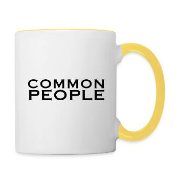 Common People - Contrasting Mug - white/yellow - Right