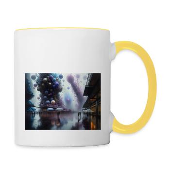 Voyage en Actarus #13 - Mug contrasté - blanc/jaune - Droite