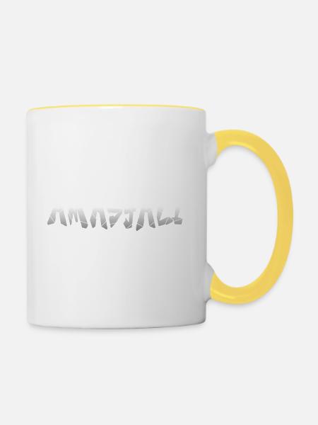 Amasyali - Tasse zweifarbig - Weiß/Gelb