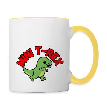 Trex - Tasse zweifarbig - Weiß/Gelb - Rechts