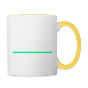 Cutter Bingo Hall T-shirts - Mug contrasté - blanc/jaune - Droite