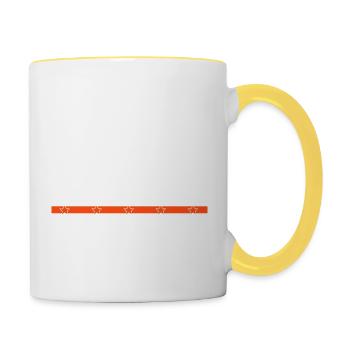 Forester Carpenter Funny Tshirts Arboriculture - Contrasting Mug - white/yellow - Right