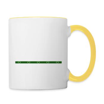 Present Union Carpenter Tshirts Felling - Contrasting Mug - white/yellow - Right