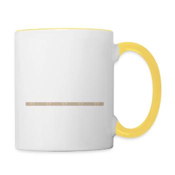 Sexy Charpentier T-shirts Charpentier Plombier - Mug contrasté - blanc/jaune - Droite