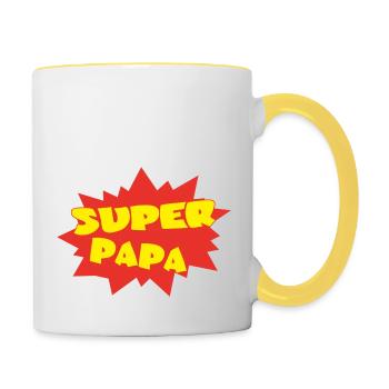 Dad - Contrasting Mug - white/yellow - Right
