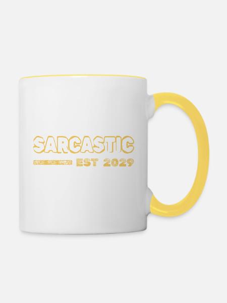 2029 2029 - Tasse zweifarbig - Weiß/Gelb