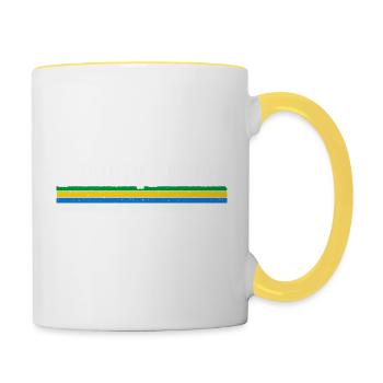 Porto Alegre Brasilien Kulturerbe - Umarmen Sie Ihre - Tasse zweifarbig - Weiß/Gelb - Rechts