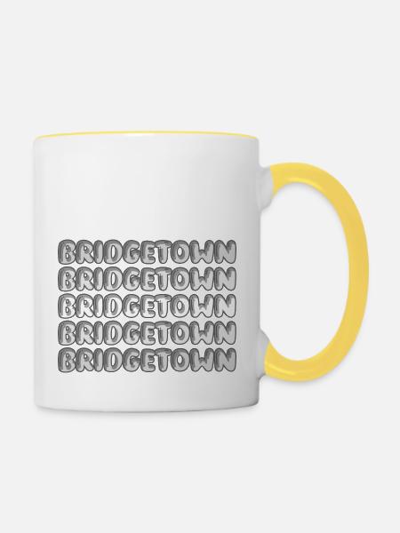 Bridgetown - Tasse zweifarbig - Weiß/Gelb