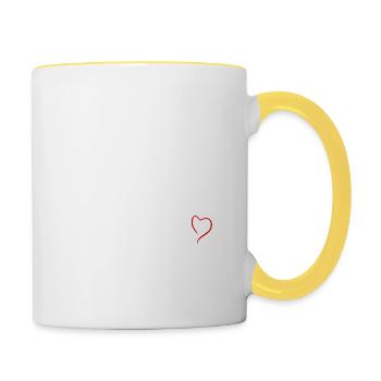 Red Heart Bride Team - Contrasting Mug - white/yellow - Right