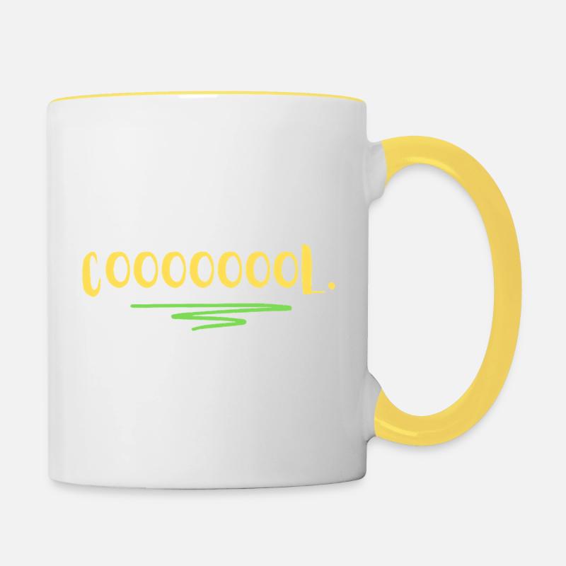 COOOOOOOL- - Tazze bicolor - bianco/giallo