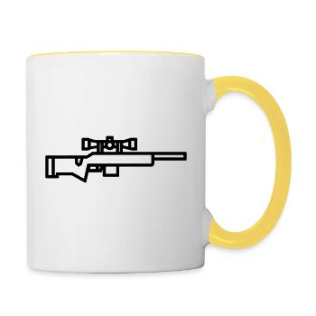 sniper - Contrasting Mug - white/yellow - Right