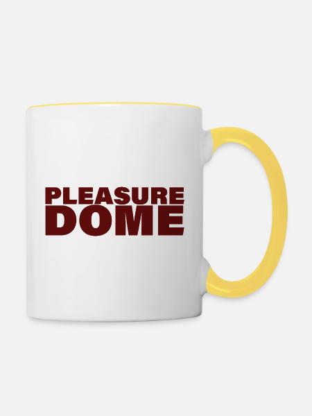 PLEASURE DOME - Tasse zweifarbig - Weiß/Gelb