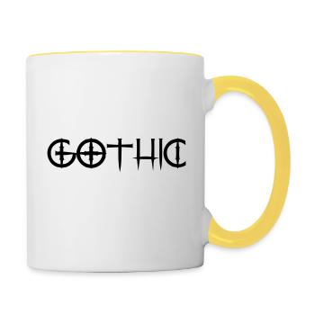 gothic - Contrasting Mug - white/yellow - Right