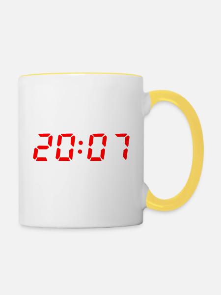 2007 - Tasse zweifarbig - Weiß/Gelb