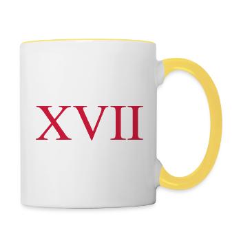 17 - Tasse zweifarbig - Weiß/Gelb - Rechts