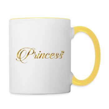Princess - Contrasting Mug - white/yellow - Right