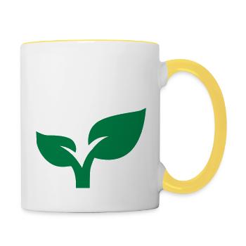 Plant - Contrasting Mug - white/yellow - Right