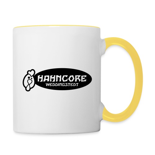 hahncore_sw_nur - Tasse zweifarbig