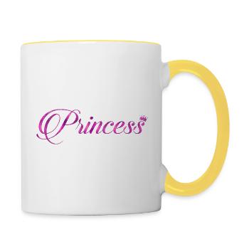 Princess - Contrasting Mug - white/yellow - Right