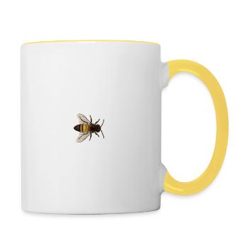 Heartbeat Bee Beekeeper Honey Bees Whisperer - Tasse zweifarbig - Weiß/Gelb - Rechts