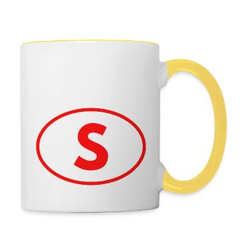 s - Contrasting Mug - white/yellow - Right