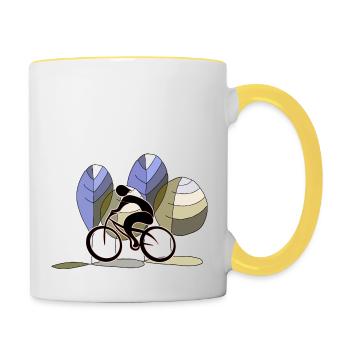 Cyclist - Contrasting Mug - white/yellow - Right
