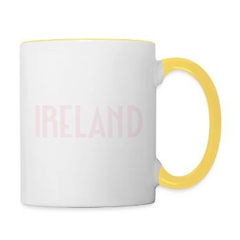 Irlande - Mug contrasté - blanc/jaune - Droite