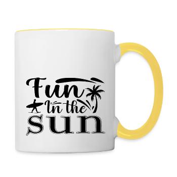 Fun in the Sun - Contrasting Mug - white/yellow - Right