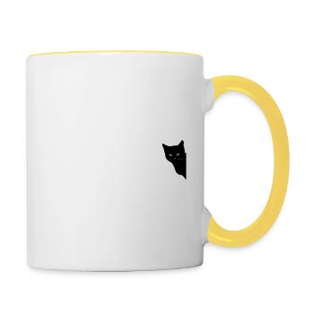 EW, Leute! - Tasse zweifarbig - Weiß/Gelb - Rechts