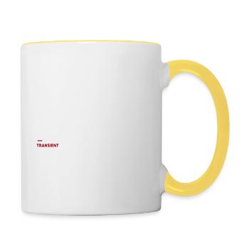 Synthesizer Kick Drum Synth DAW Transient Tail - Contrasting Mug - white/yellow - Right