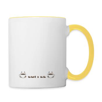 Computer Programmer Coding Software - Tasse zweifarbig - Weiß/Gelb - Rechts