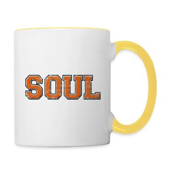 Soul Big Grunge - Tasse zweifarbig - Weiß/Gelb - Rechts