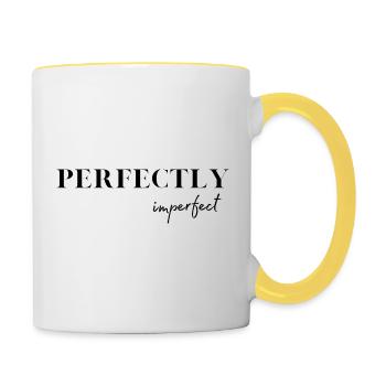 PERFECTLY imperfect - Tasse zweifarbig - Weiß/Gelb - Rechts