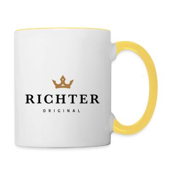Juge - Mug contrasté - blanc/jaune - Droite